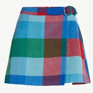 Free Assembly Plaid Multicolor Women's Skirt
